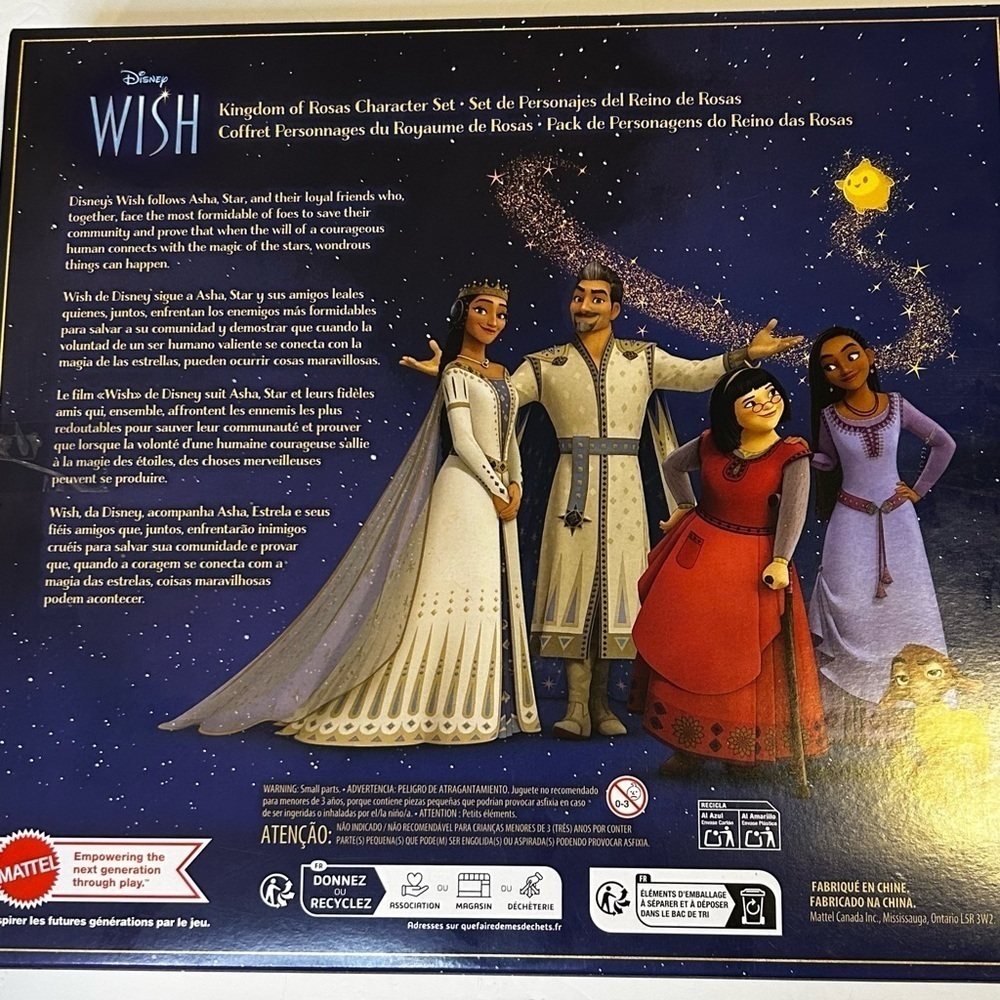 Disney Wish Kingdom of Rosas Character Set 10 Dolls 5 Friends Mattel NEW - Picture 4 of 7